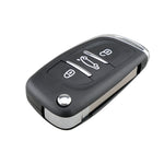 For PEUGEOT Car Keys Replacement 3 Buttons Car Key Case with Grooved and Holder, 3 Buttons with Grooved