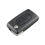 For PEUGEOT Car Keys Replacement 3 Buttons Car Key Case with Grooved, without Holder, For PEUGEOT
