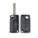For PEUGEOT Car Keys Replacement 3 Buttons Car Key Case with Grooved, without Holder, For PEUGEOT