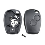 For RENAULT Clio / Megane / Laguna / Kangoo Car Keys Replacement 2 Buttons Car Key Case with 206 Socket, without Blade, For RENAULT Clio with 206 Socket