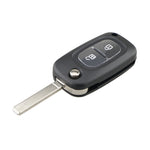 For RENAULT Clio / Megane / Kangoo / Modus Car Keys Replacement 2 Buttons Car Key Case with Foldable Key Blade, For RENAULT Clio 2 Buttons