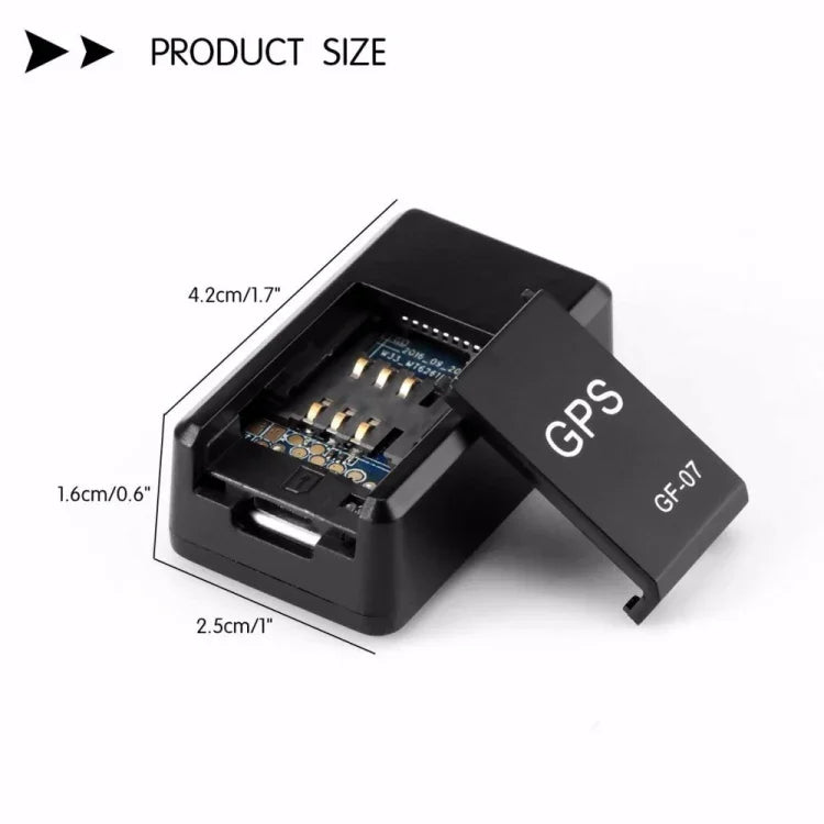 Thiết bị định vị GPS mini GF07 cho xe hơi 2G GSM, hệ thống định vị xe thời gian thực có nam châm, GF07