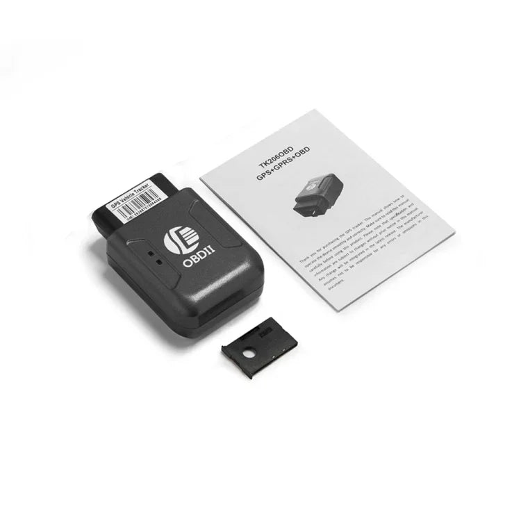 Thiết bị định vị GPS TK206 2G OBD2 thời gian thực GSM tứ băng tần, báo động chống trộm rung, GSM GPRS, thiết bị định vị GPS mini cho xe, TK206 (Đen), TK206 (Xanh)