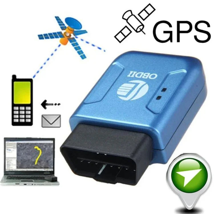 Thiết bị định vị GPS TK206 2G OBD2 thời gian thực GSM tứ băng tần, báo động chống trộm rung, GSM GPRS, thiết bị định vị GPS mini cho xe, TK206 (Đen), TK206 (Xanh)