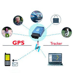 Thiết bị định vị GPS TK206 2G OBD2 thời gian thực GSM tứ băng tần, báo động chống trộm rung, GSM GPRS, thiết bị định vị GPS mini cho xe, TK206 (Đen), TK206 (Xanh)