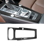 Tem trang trí bảng vị trí số bằng sợi carbon cho Audi 2014-2017 A3, lái bên trái, bảng vị trí số cho A3