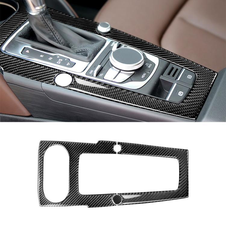 Tem trang trí bảng vị trí số bằng sợi carbon cho Audi 2014-2017 A3, lái bên trái, bảng vị trí số cho A3