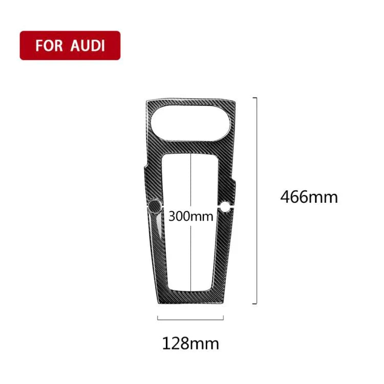 Tem trang trí bảng vị trí số bằng sợi carbon cho Audi 2014-2017 A3, lái bên trái, bảng vị trí số cho A3