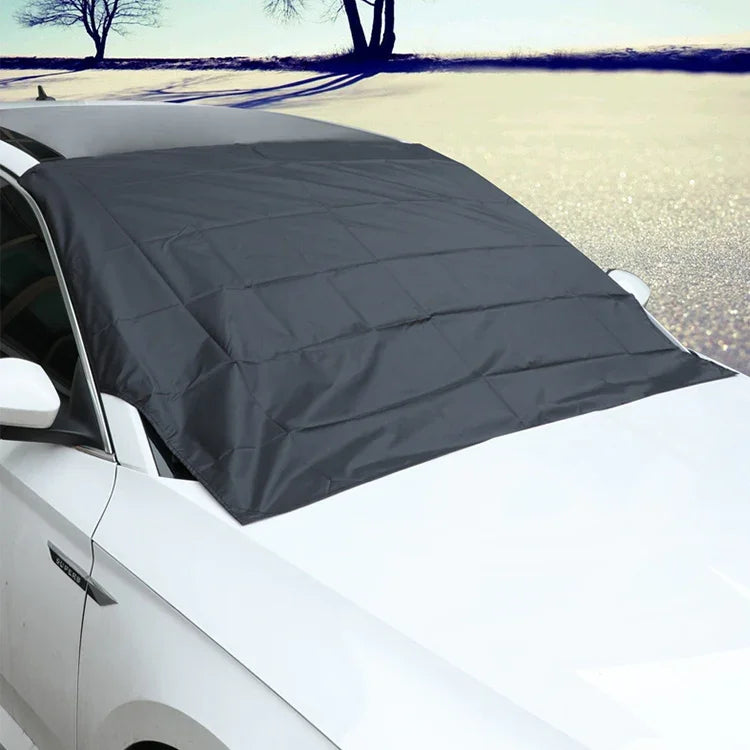 Bạt phủ xe ô tô 210D vải Oxford dán vinyl, nam châm chắn tuyết chắn gió trước, chống nắng, chống đóng băng, kích thước: 215cm x 155cm
