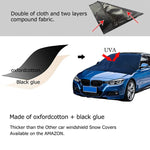Bạt phủ xe ô tô 210D vải Oxford dán vinyl, nam châm chắn tuyết chắn gió trước, chống nắng, chống đóng băng, kích thước: 215cm x 155cm