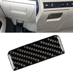 Car Carbon Fiber Main Driving Storage Box Handle Decorative Sticker for Toyota Eighth Generation Camry 2018-2019, Main Driving Storage Box Handle