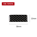 Car Carbon Fiber Main Driving Storage Box Handle Decorative Sticker for Toyota Eighth Generation Camry 2018-2019, Main Driving Storage Box Handle
