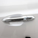 Car Carbon Fiber Outside Door Handle Decorative Sticker for Cadillac XT5 2016-2017, Outside Door Handle