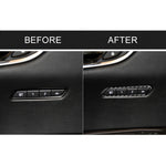 Car Carbon Fiber Seat Memory Adjustment Decorative Sticker for Cadillac XT5 2016-2017, Left Drive, Seat Memory Adjustment