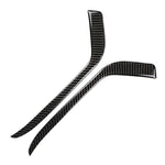 Car Carbon Fiber Front Fog Light Decorative Stripe for Cadillac XT5 2016-2017, Left Drive, Front Fog Light