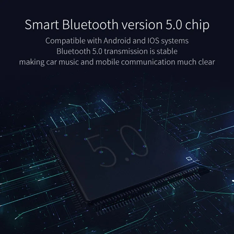 Đèn không khí nhiều màu sắc đa chức năng Bluetooth 5.0 BC42 cho ô tô, hỗ trợ thẻ TF & USB & FM, BC42