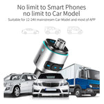 Đèn không khí nhiều màu sắc đa chức năng Bluetooth 5.0 BC42 cho ô tô, hỗ trợ thẻ TF & USB & FM, BC42