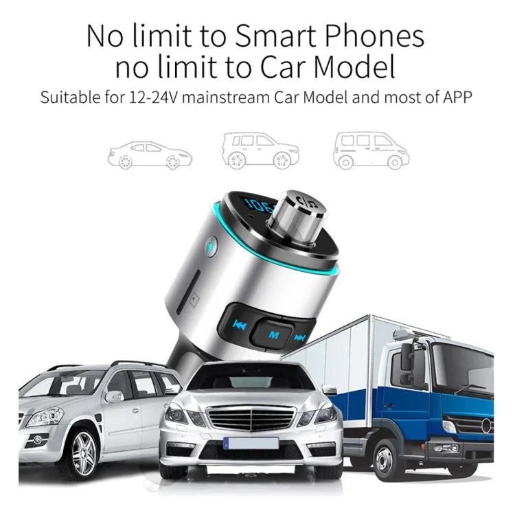 Đèn không khí nhiều màu sắc đa chức năng Bluetooth 5.0 BC42 cho ô tô, hỗ trợ thẻ TF & USB & FM, BC42