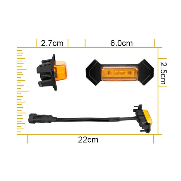 For Toyota Tacoma TRD 2016-2019 6 in 1 Car LED Front Grille Warning Lights, Daytime Running Lights & Wide Lights, 6 in 1