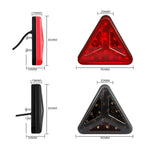 Đèn hậu LED hình tam giác kiểu Y cho xe đạp / xe đạp địa hình, kiểu Y