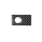 Tem trang trí hộp đựng đồ ghế hành khách trước bằng sợi carbon cho Infiniti Q50 / Q60 2014-2020, lái bên trái, hộp đựng đồ ghế hành khách trước