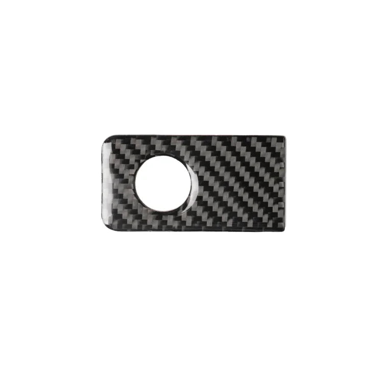 Tem trang trí hộp đựng đồ ghế hành khách trước bằng sợi carbon cho Infiniti Q50 / Q60 2014-2020, lái bên trái, hộp đựng đồ ghế hành khách trước