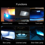 2 PCS T10 DC12V / 1.8W / 6000K / 140LM 4LEDs SMD-3030 Car Clearance Light, 4LEDs