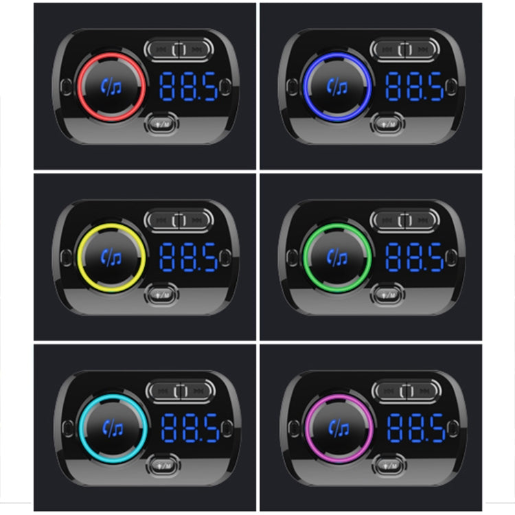 BC49BQ Car Digital Radio Receiver Bluetooth MP3 Player FM Transmitter Voice Assistant QC3.0 Quick Charger, BC49BQ
