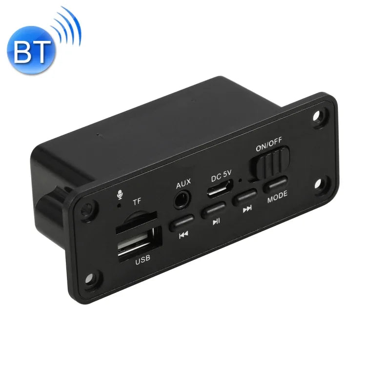 Bảng giải mã máy nghe nhạc MP3 ô tô 5V 2x3W, radio FM, TF, USB, AUX 3.5mm, có Bluetooth và chức năng ghi âm cuộc gọi, bảng giải mã máy nghe nhạc MP3