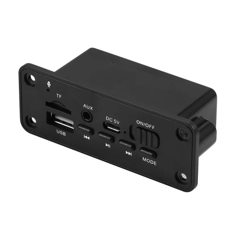 Bảng giải mã máy nghe nhạc MP3 ô tô 5V 2x3W, radio FM, TF, USB, AUX 3.5mm, có Bluetooth và chức năng ghi âm cuộc gọi, bảng giải mã máy nghe nhạc MP3
