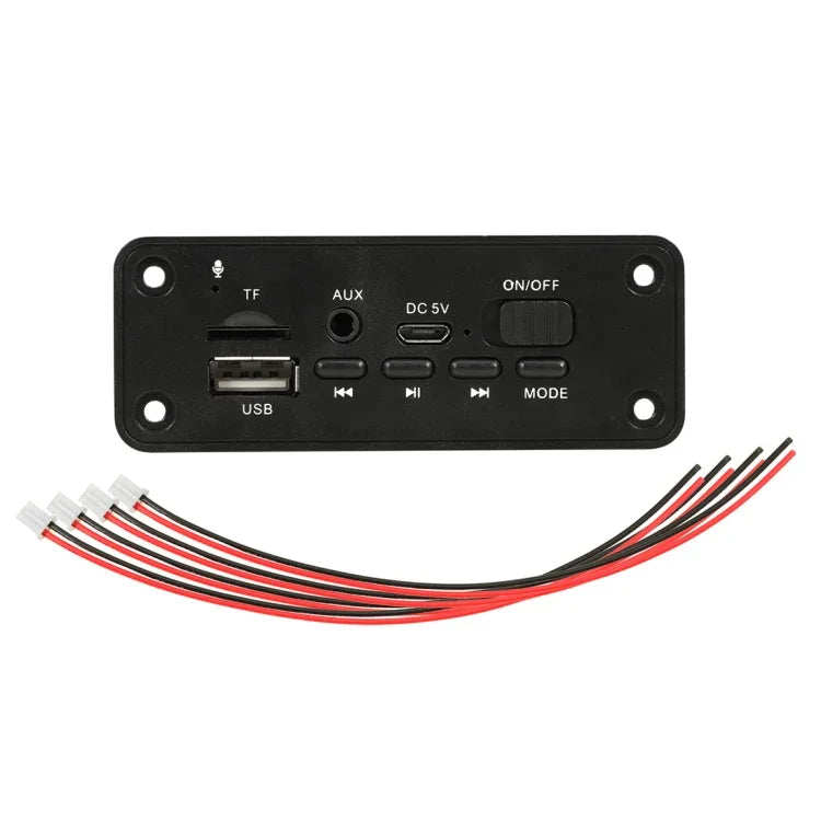 Bảng giải mã máy nghe nhạc MP3 ô tô 5V 2x3W, radio FM, TF, USB, AUX 3.5mm, có Bluetooth và chức năng ghi âm cuộc gọi, bảng giải mã máy nghe nhạc MP3