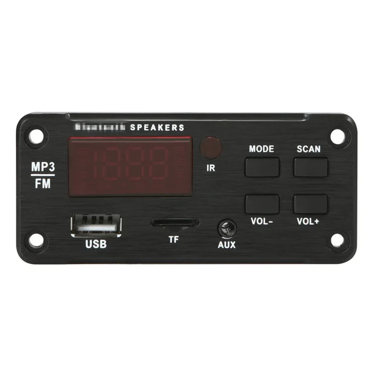 Bảng giải mã máy nghe nhạc MP3 ô tô 5V màn hình màu, Bluetooth 5.0, radio FM, thẻ TF, USB, AUX 3.5mm, có điều khiển từ xa, 5V