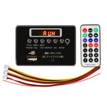 Bo giải mã MP3 âm thanh xe hơi 5V, radio FM, thẻ SD, USB AUX, có Bluetooth / điều khiển từ xa, 5V (xám bạc), 5V