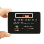 Bo giải mã MP3 âm thanh xe hơi 12V, radio FM, thẻ SD, USB AUX, có Bluetooth / điều khiển từ xa, 12V, 12V (xám bạc)