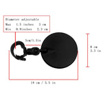 Gương chiếu hậu xe đạp xoay 360 độ, điều chỉnh góc rộng, gương cầu lồi, gương chiếu hậu xe đạp