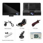 Camera hành trình ô tô 3 trong 1 4 inch Góc rộng 170 độ, tầm nhìn ban đêm HD 1080P, Hỗ trợ phát hiện chuyển động / cảm biến G, 4 inch