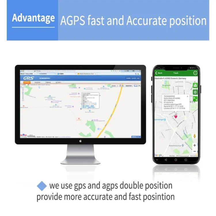 Thiết bị định vị GPS TK600 2G GPS / GPRS / GSM với nam châm mạnh, theo dõi xe ô tô, xe tải thời gian thực, TK600