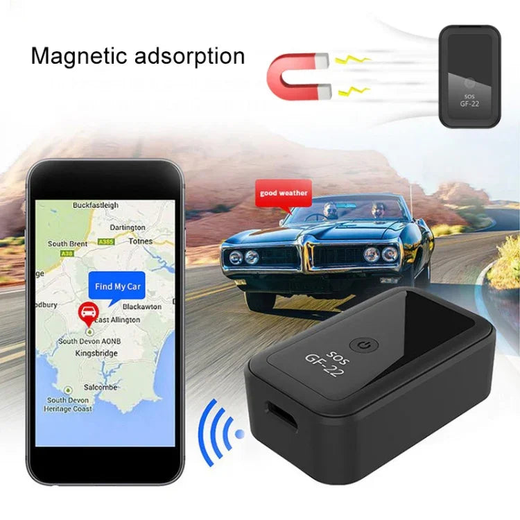 Thiết bị chống trộm định vị GPS xe GF22, định vị từ tính, chống mất, điều khiển bằng giọng nói có thể ghi âm, GF22