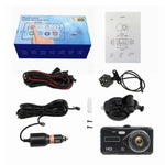 X97 Camera hành trình ô tô 4 inch ghi hình kép trước và sau HD 1080P, tầm nhìn ban đêm, hỗ trợ ghi vòng lặp / giám sát đỗ xe, X97