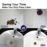 Bộ đầu bàn chải khoan điện 4 trong 1 làm sạch sàn, tường, cửa kính và tẩy cặn, giao màu ngẫu nhiên, 4 trong 1