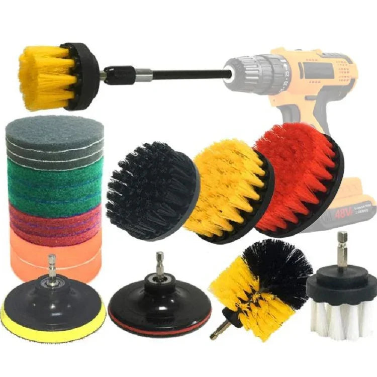 Bộ đầu chổi khoan điện làm sạch và tẩy cặn kính sàn tường cửa sổ 20 trong 1, 20 trong 1
