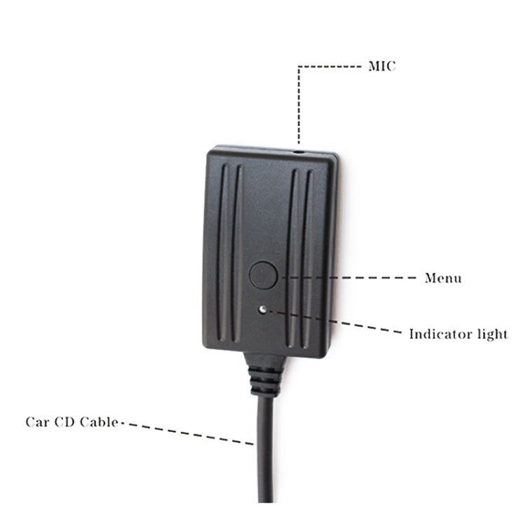 Car 5Pin AUX Bluetooth MP3 Adaptor Audio Cable + MIC for Ford BaBf Falcon, For Ford BaBf Falcon(MIC)