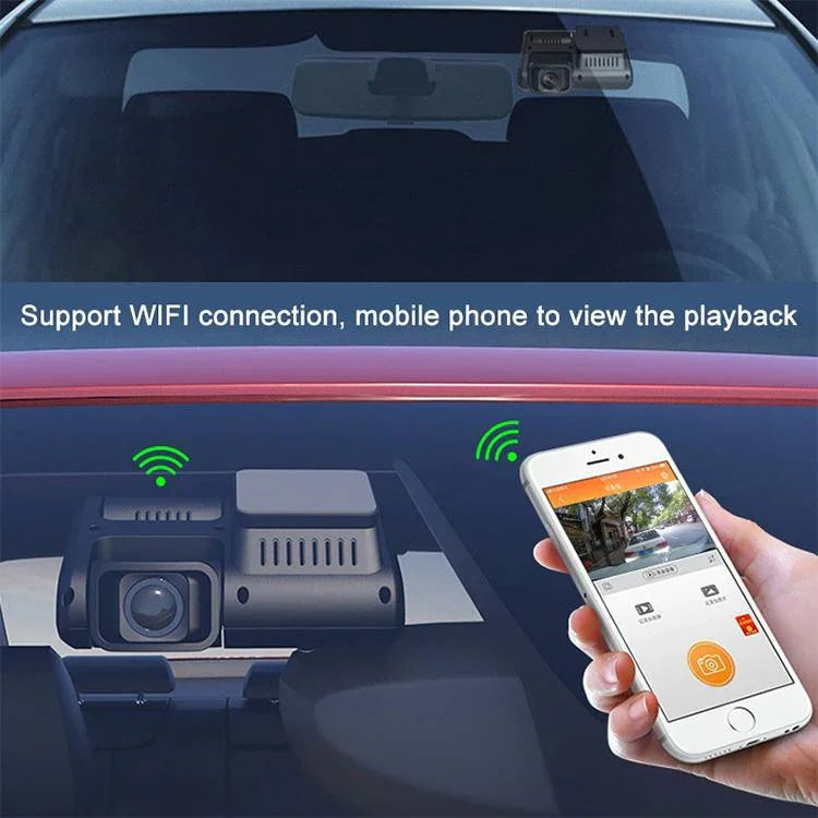 Z30 Camera hành trình ô tô WiFi 2 ống kính HD 2160P, tầm nhìn ban đêm không đèn, quay toàn cảnh 360 độ, phiên bản GPS, Z30 phiên bản GPS
