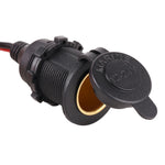 Car Cigarette Lighter Female Socket Plug Connector with Cover, Connector with Cover