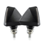 2 PCS KC018A Motorcycle Triangular V-shaped Two-color LED Brake Turn Signal Light, KC018A
