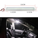 2 PCS ZS-3333 Top Switch Type 12-80V High Bright 108LEDs Car Dome Light Cabin Light Bar, ZS-3333 Top Switch Type