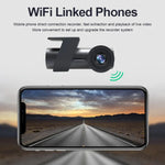 Camera đôi WiFi ô tô Ghi hình xe quay 360 độ ẩn, Camera đôi WiFi