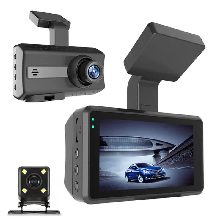Camera hành trình xe hơi HD hồng ngoại ban đêm trước và sau, ghi hình lái xe, trước và sau