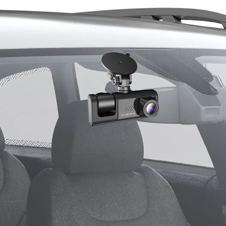 Máy ghi hình lái xe ô tô A1 3 ống kính HD ban đêm, có camera sau, A1