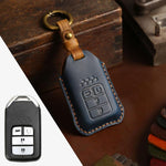 For Honda Car Cowhide Leather Key Protective Cover Key Case, Four Keys Version, For Honda , Four Keys Version, For Honda, Four Keys Version
